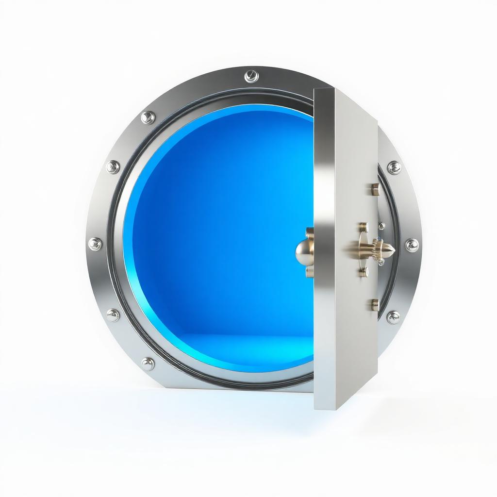 Open vault revealing stored data
