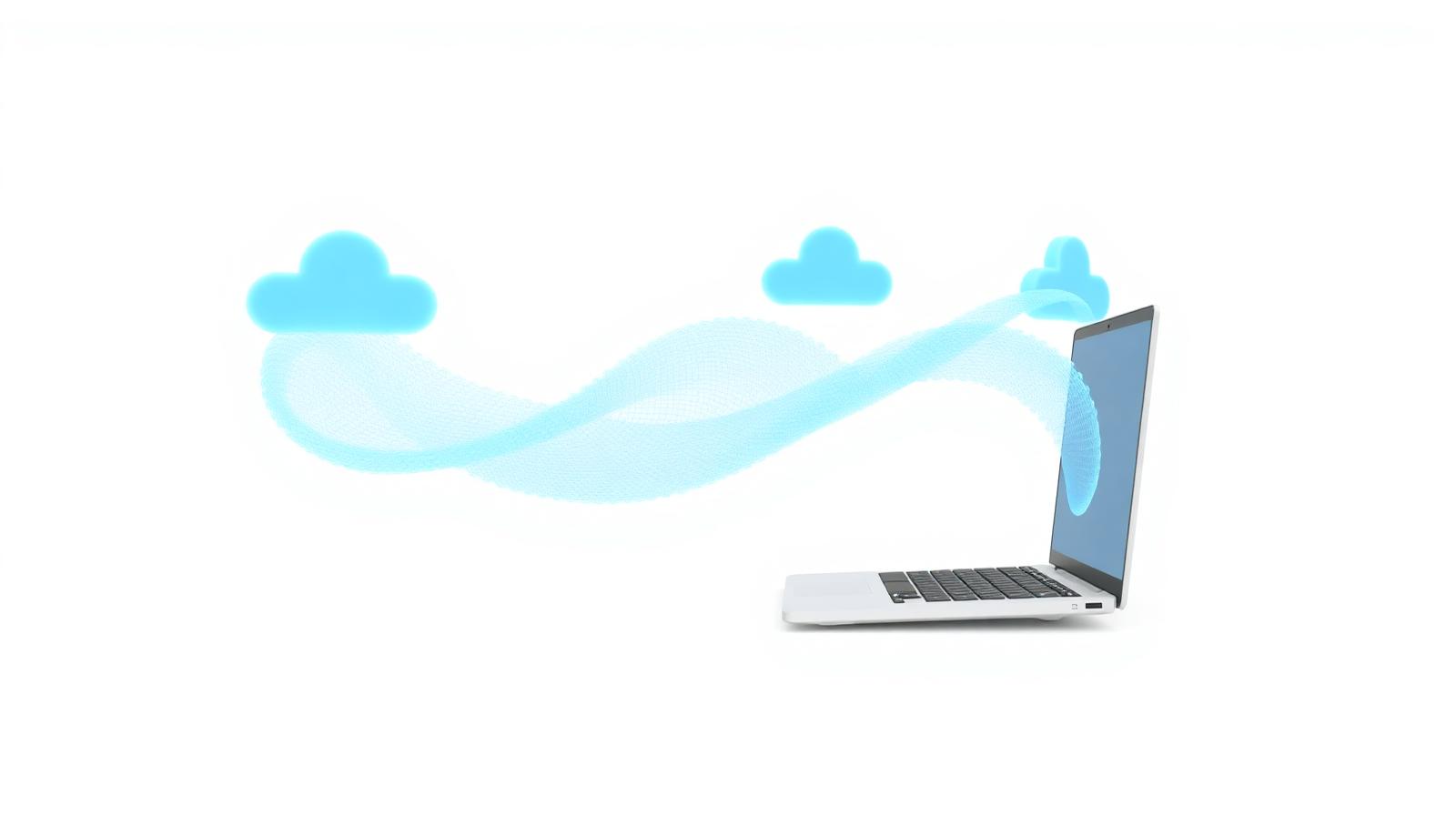 Files flowing continuously into cloud storage