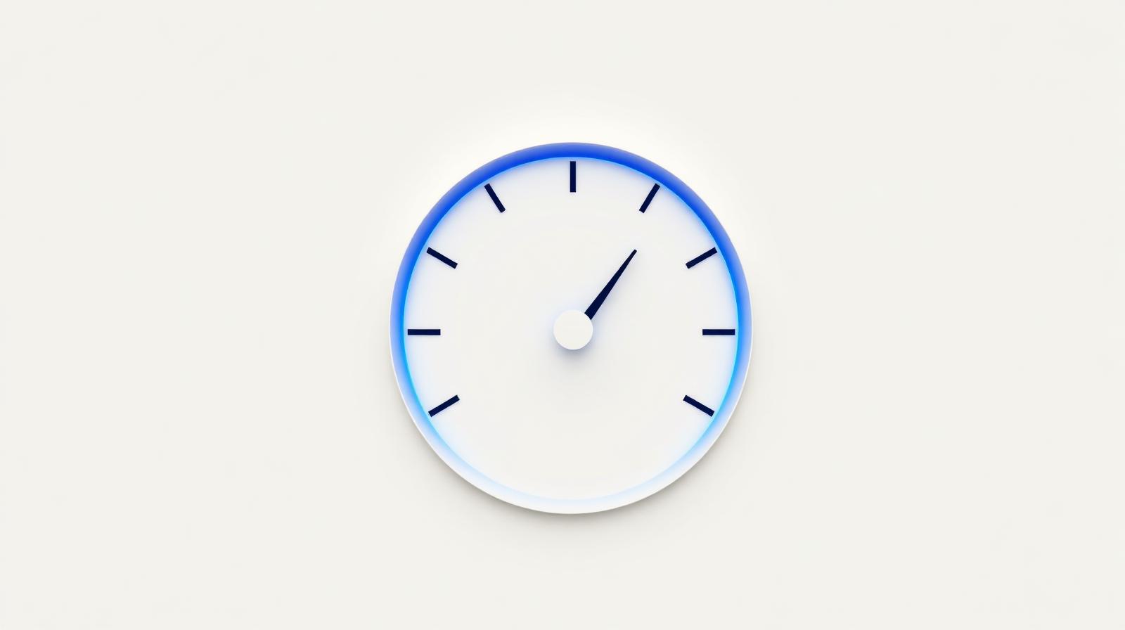 Speedometer dial with a fast indicator